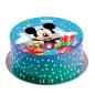 Preview: Dekora MICKEY Zucker-Tortenaufleger rund 20cm