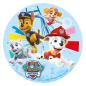 Preview: Dekora PAW PATROL Tortenaufleger zuckerfrei rund 16cm