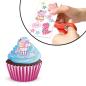 Preview: Dekora PEPPA PIG Oblaten Cupcake Aufleger zuckerfrei