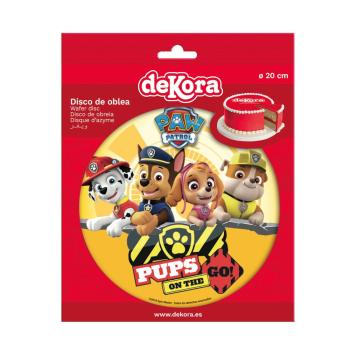 Dekora PAW PATROL PUPS Tortenaufleger Oblate rund 20cm