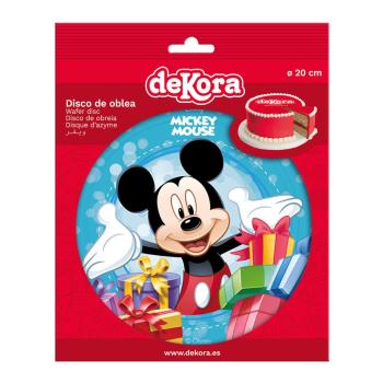 Dekora MICKEY Zucker-Tortenaufleger rund 20cm