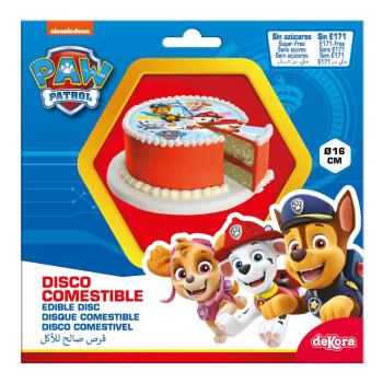 Dekora PAW PATROL Tortenaufleger zuckerfrei rund 16cm