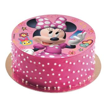 Dekora MINNIE Tortenaufleger zuckerfrei rund 16cm