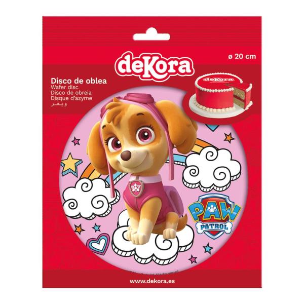 Dekora SKYE PAW PATROL Tortenaufleger Oblate rund 20cm