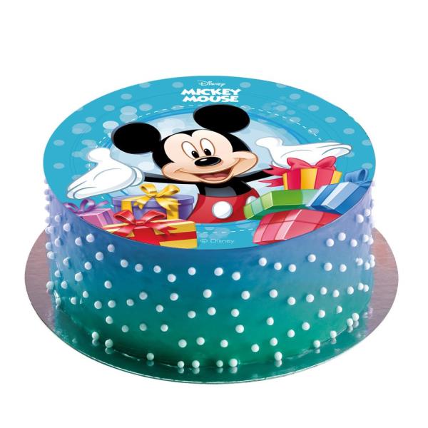 Dekora MICKEY Zucker-Tortenaufleger rund 20cm