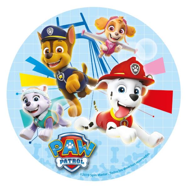 Dekora PAW PATROL Tortenaufleger zuckerfrei rund 16cm